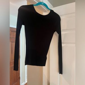 Express size small fitted black longsleeve